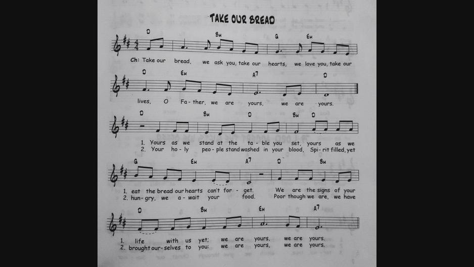 'Video thumbnail for Take Our Bread - Catholic Mass Song Sheet Music'