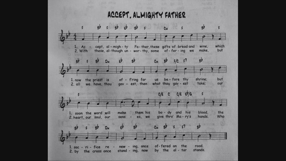 'Video thumbnail for Accept Almighty Father - Catholic Mass Song Sheet Music'